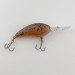 Vintage   Bomber Fat Free Shad, 1oz brown fishing lure #23860