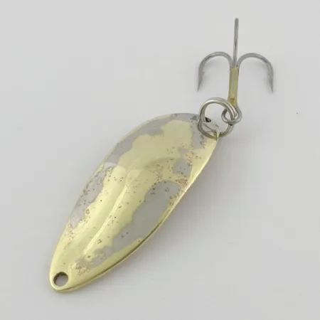 Vintage Seneca Little Cleo (Hula Girl), 1/2oz nickel/gold fishing spoon #23864