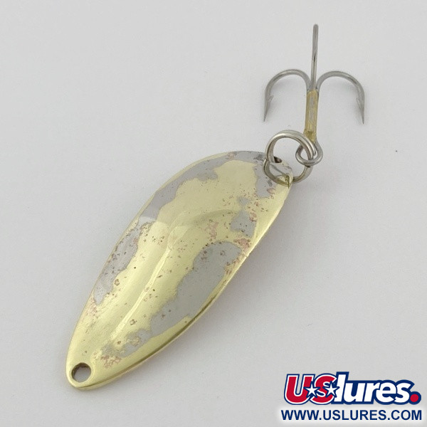 Vintage  Seneca Little Cleo (Hula Girl), 1/2oz nickel/gold fishing spoon #23864