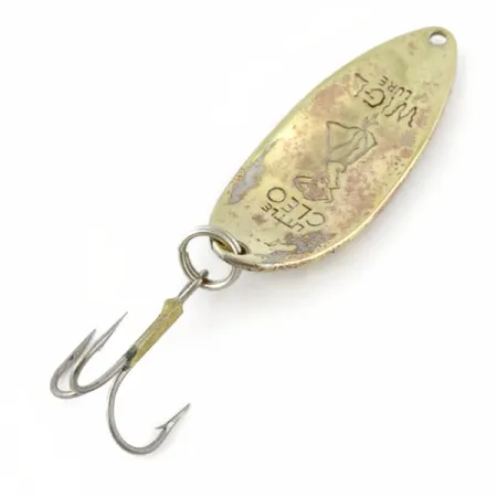 Vintage Seneca Little Cleo (Hula Girl), 1/2oz nickel/gold fishing spoon #23864