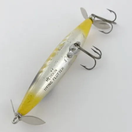 Vintage Heddon Dying Flutter, 1/2oz Fire Tiger  fishing lure #23868