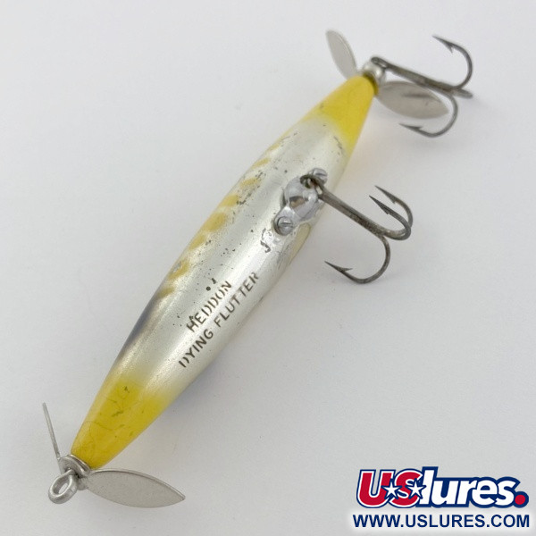Vintage   Heddon Dying Flutter, 1/2oz Fire Tiger  fishing lure #23868