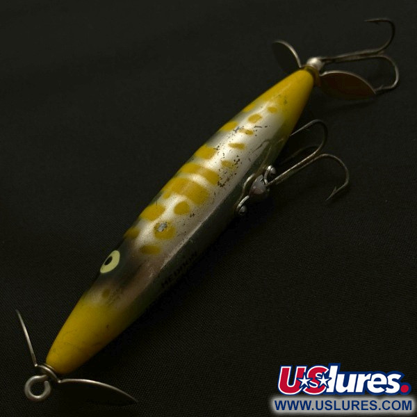 Vintage   Heddon Dying Flutter, 1/2oz Fire Tiger  fishing lure #23868