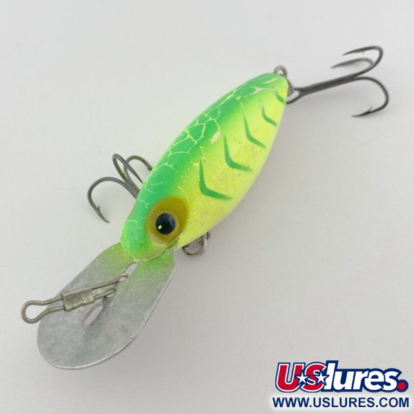 Vintage   Storm Hot'N'Tot Thin Fin, 2/5oz Chartreuse fishing lure #23873