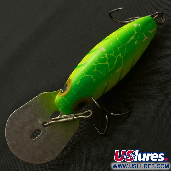 Vintage   Storm Hot'N'Tot Thin Fin, 2/5oz Chartreuse fishing lure #23873