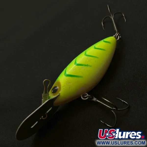 Vintage   Storm Hot'N'Tot Thin Fin, 2/5oz Chartreuse fishing lure #23873