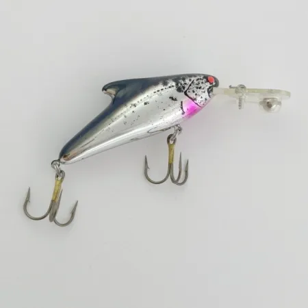 Vintage Rebel Wally Demon, 2/5oz silver fishing lure #23874