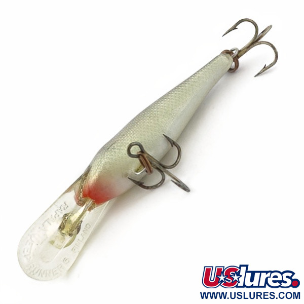 Vintage   Rapala Shad Rap Deep Runner 05 (Finland), 3/16oz Silver fishing lure #23875