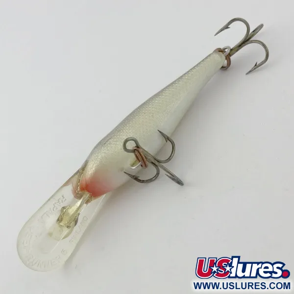 Vintage   Rapala Shad Rap Deep Runner 05 (Finland), 3/16oz Silver fishing lure #23875