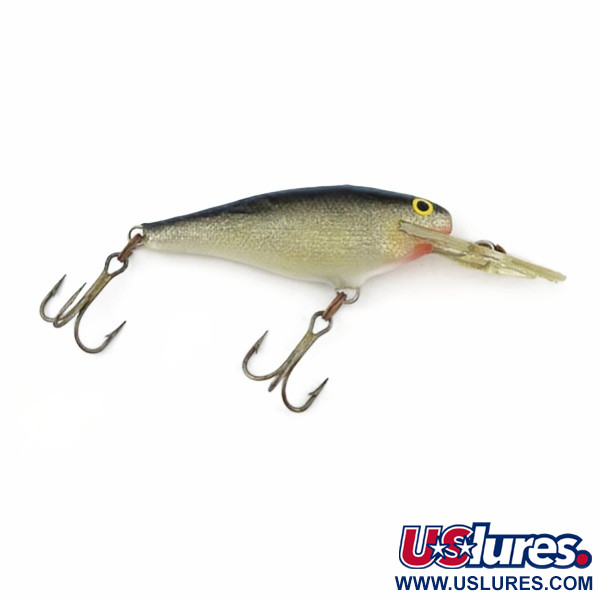 Vintage   Rapala Shad Rap Deep Runner 05 (Finland), 3/16oz Silver fishing lure #23875