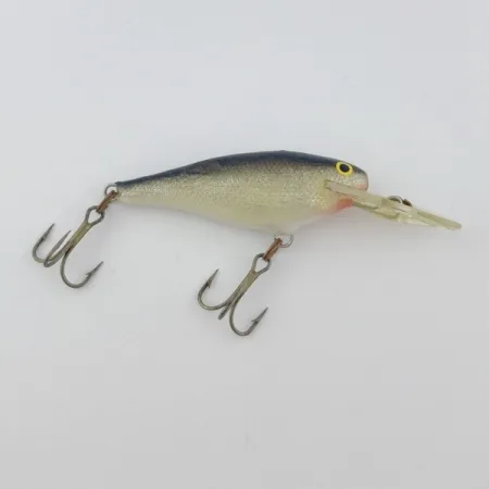 Vintage Rapala Shad Rap Deep Runner 05 (Finland), 3/16oz Silver fishing lure #23875