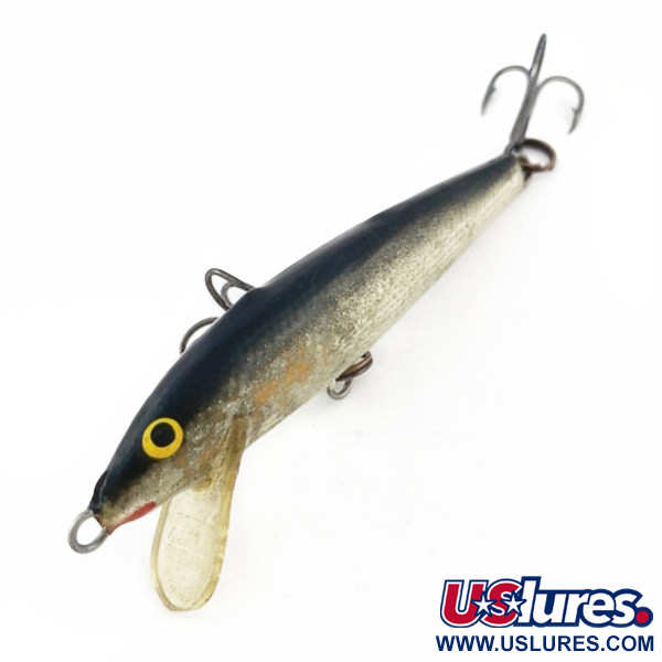 Vintage   Rapala Original Floater F7 (Finland), 1/8oz S (Silver) fishing lure #23876