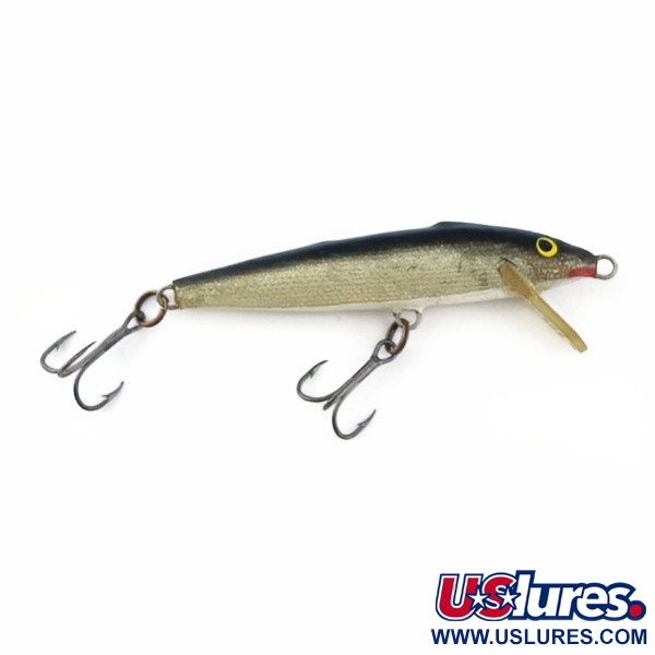 Vintage   Rapala Original Floater F7 (Finland), 1/8oz S (Silver) fishing lure #23876