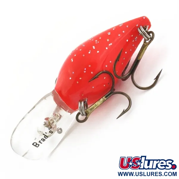 Vintage   Brad’s Killer Wiggler, 2/5oz red fishing lure #23882