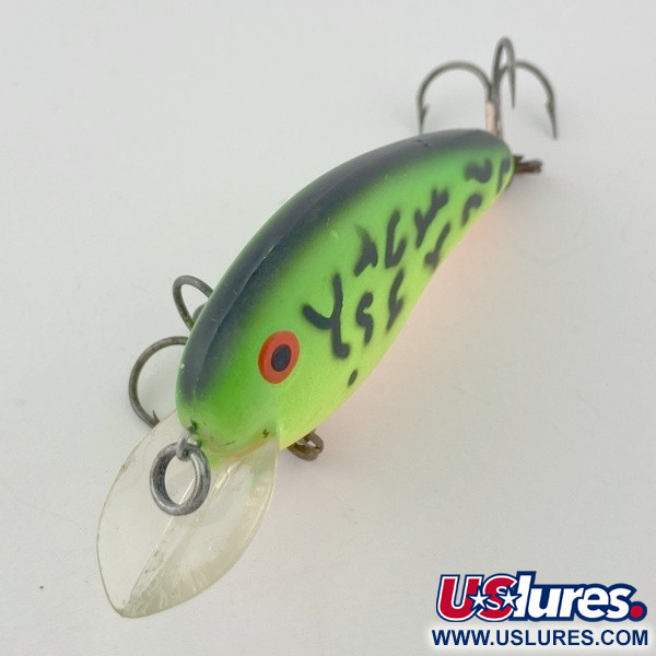 Vintage   Bomber Flat A, 1/3oz Fire tiger fishing lure #23886
