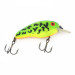 Vintage   Bomber Flat A, 1/3oz Fire tiger fishing lure #23886