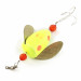 Vintage  Yakima Bait Worden's Spin-n-Glo, 1/4oz orange/yellow spinning lure #23888