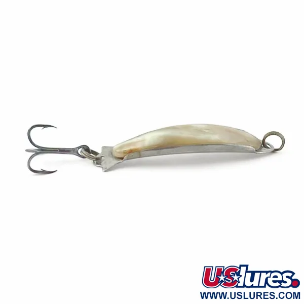 Vintage Compac Abalone Spoon (Japan), 3/16oz Abalone pearl fishing spoon #23890