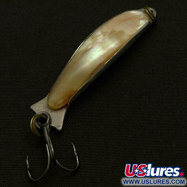 Vintage   Compac Abalone Spoon (Japan), 3/16oz Abalone pearl fishing spoon #23890