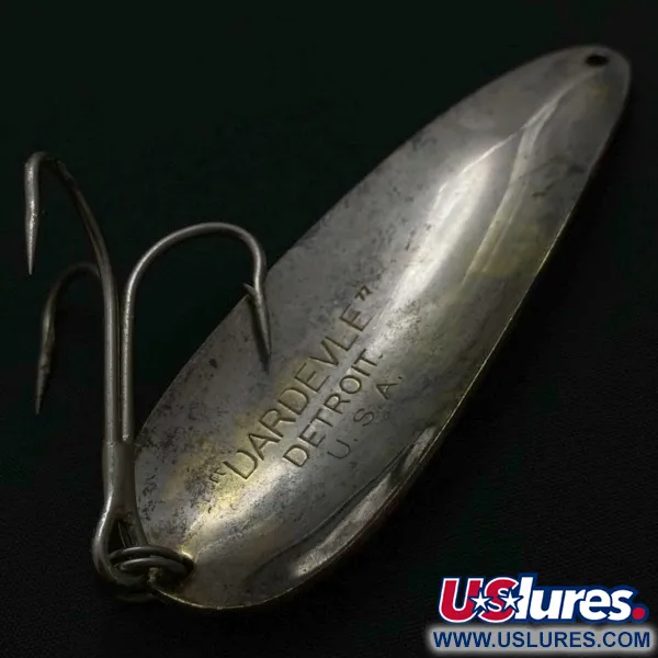 Vintage Eppinger Dardevle Detroit (1950s), 1oz Red Devle fishing spoon #23891