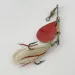 Vintage   Pflueger Diamond P Spinner, 1/4oz nickel/red spinning lure #23895
