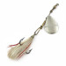 Vintage   Pflueger Diamond P Spinner, 1/4oz nickel/red spinning lure #23895