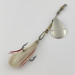 Vintage   Pflueger Diamond P Spinner, 1/4oz nickel/red spinning lure #23895