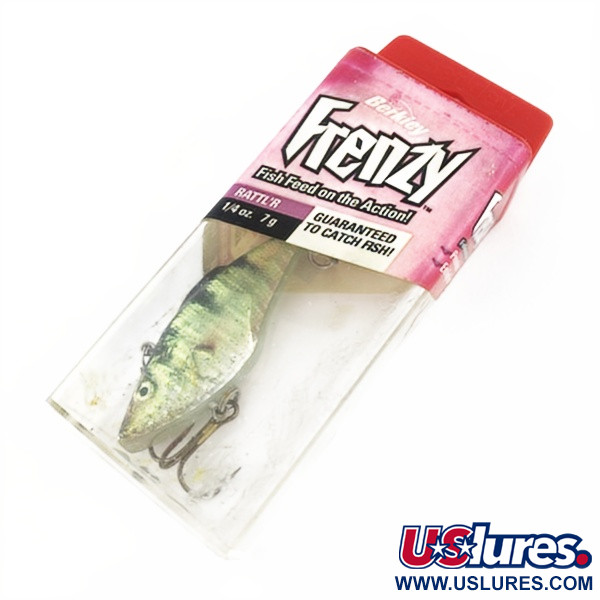 Vintage   Berkley Frenzy Rattl'R, 1/3oz Fire Tiger fishing lure #23896