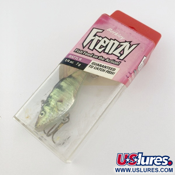Vintage   Berkley Frenzy Rattl'R, 1/3oz Fire Tiger fishing lure #23896