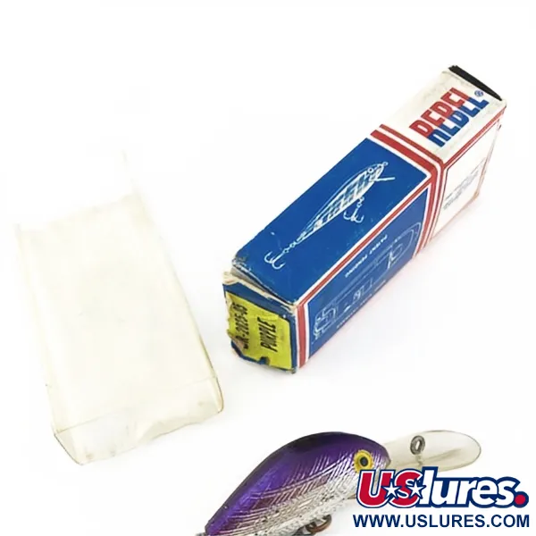 Rebel Deep R Humpy Purple, 1/4oz Purple fishing lure #23897