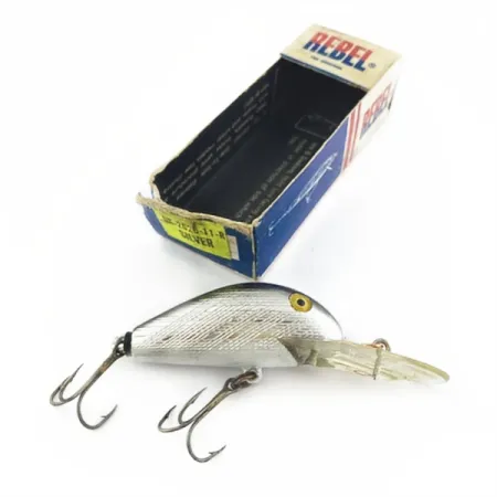 Rebel Super R, 1/2oz Silver fishing lure #23898