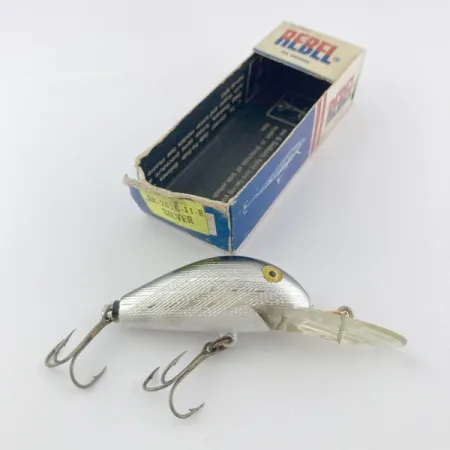 Rebel Super R, 1/2oz Silver fishing lure #23898