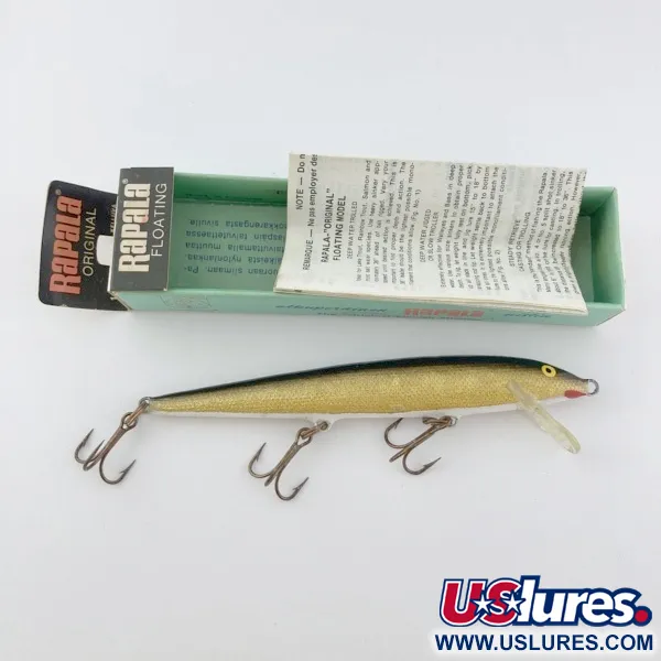 Rapala Original Floater F11 (Finland), 3/16oz G (Gold) fishing lure #23899