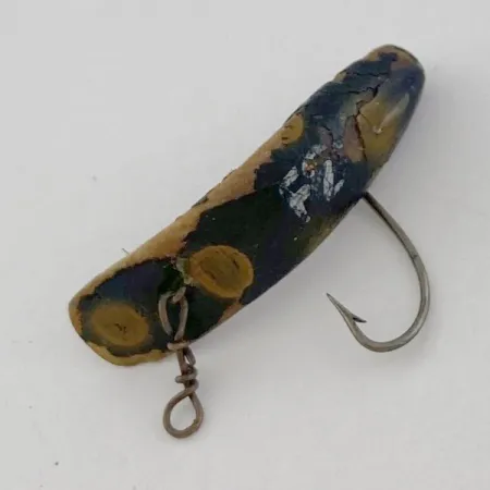 Vintage Helin Tackle Helen Flatfish F2, 1/64oz black fishing lure #23901
