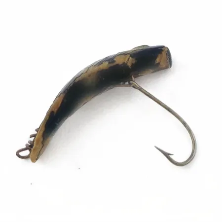 Vintage Helin Tackle Helen Flatfish F2, 1/64oz black fishing lure #23901