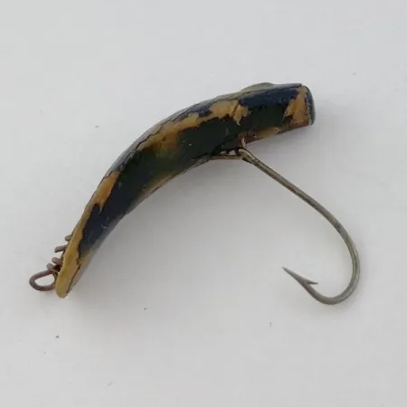 Vintage Helin Tackle Helen Flatfish F2, 1/64oz black fishing lure #23901