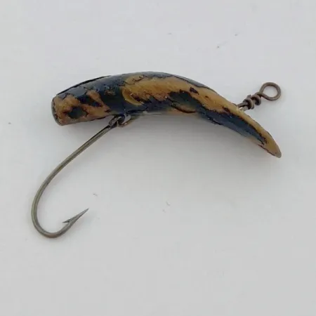 Vintage Helin Tackle Helen Flatfish F2, 1/64oz black fishing lure #23901