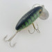 Vintage   Fred Arbogast Jitterbug Early Bug Eye​ (1960s), 1/2oz Green tiger fishing lure #23902