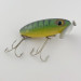 Vintage   Fred Arbogast Jitterbug Early Bug Eye​ (1960s), 1/2oz Green tiger fishing lure #23902