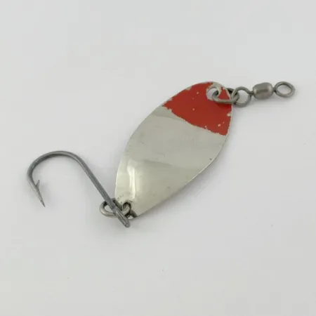 Vintage  Shoff's F.S.T.2, 3/16oz nickel/red fishing spoon #23904