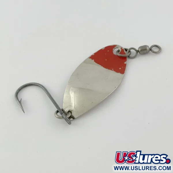 Vintage  Shoff's F.S.T.2, 3/16oz nickel/red fishing spoon #23904