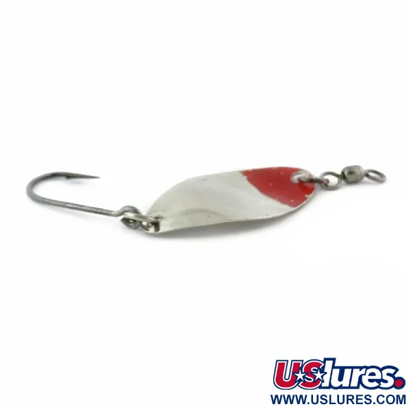 Vintage  Shoff's F.S.T.2, 3/16oz nickel/red fishing spoon #23904