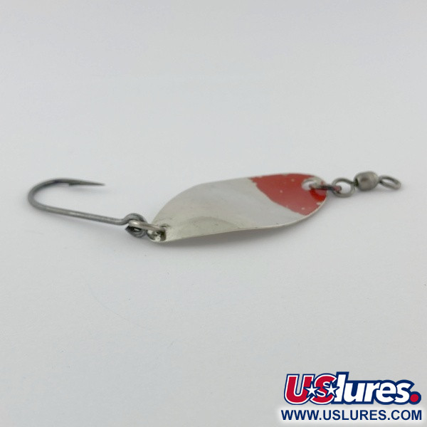 Vintage    Shoff's F.S.T.2, 3/16oz nickel/red fishing spoon #23904