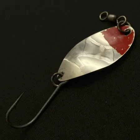 Vintage  Shoff's F.S.T.2, 3/16oz nickel/red fishing spoon #23904