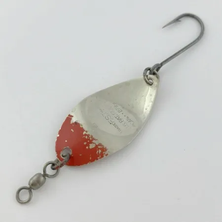 Vintage  Shoff's F.S.T.2, 3/16oz nickel/red fishing spoon #23904