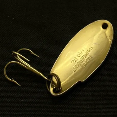 Vintage Acme Thunderbolt, 1/8oz gold fishing spoon #23905