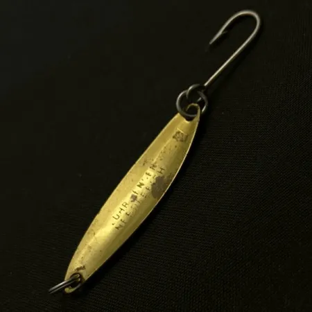 Vintage Luhr Jensen Needlefish 1, 1/16oz gold/red fishing spoon #23910