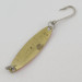 Vintage   Luhr Jensen Needlefish 1, 1/16oz gold/red fishing spoon #23910