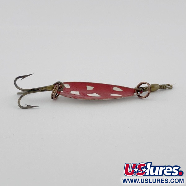 Vintage   Roy Self #1, 3/64oz nickel/red fishing spoon #23911
