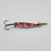 Vintage   Roy Self #1, 3/64oz nickel/red fishing spoon #23911